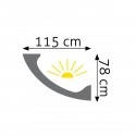 Listwa oświetleniowa gładka LOC-07 244cm